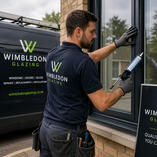 Wimbledon Glazing 07474 626 610 Glazier at work